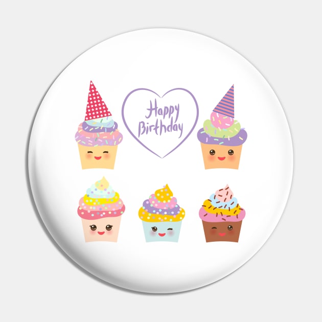 Happy Birthday Cupcake (3) Pin by EkaterinaP