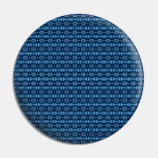 Bright Blue Pattern Pin