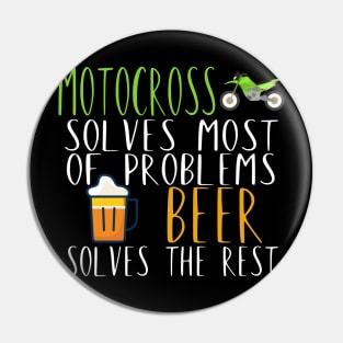 Motocross problems beer Pin