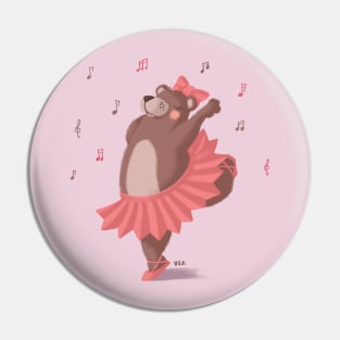 Bear dance Pin