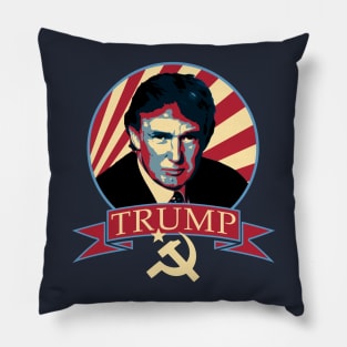 Donald Trump Communist Propaganda Parody Pillow