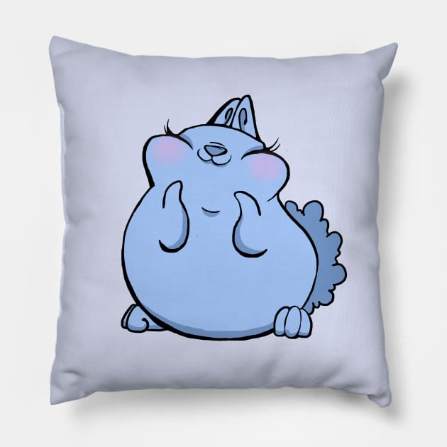 Blue Rabbit Pillow by Sarah Butler