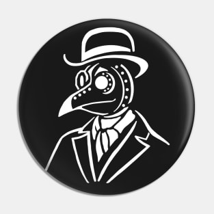 Plague Doctor in White Pin