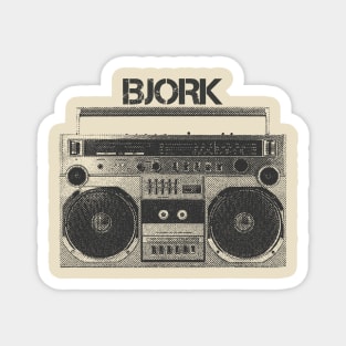 Bjork / Hip Hop Tape Magnet