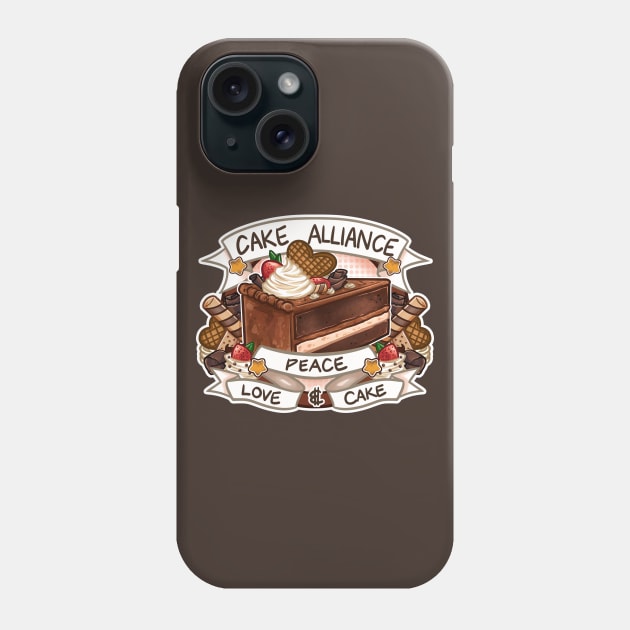 Cake Alliance Choco Slice Edition Phone Case by Vinniedraws