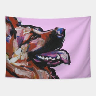 German Shepherd Dog Bright colorful pop dog art Tapestry