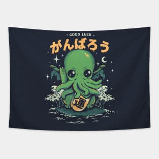 Good Luck Cthulhu Tapestry