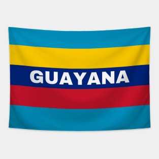 Guayana City in Venezuelan Flag Colors Tapestry