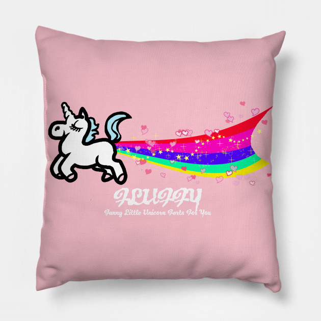 fluffy unicorn pillow