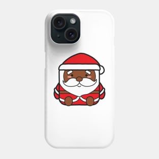 Kawaii Square African American Santa Claus Phone Case