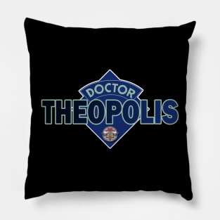 Doctor Theopolis - Buck Rogers in the 25th Century - Doctor Who Style Logo Pillow