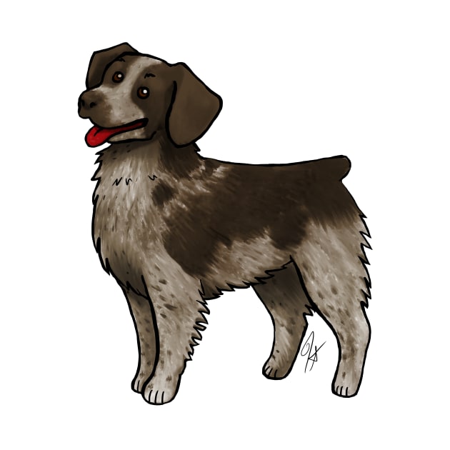 Dog - Brittany - Liver Roan by Jen's Dogs Custom Gifts and Designs