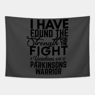 2 Corin. 4 I've Found The Strength in The Fight - Parkinson's Warrior Tapestry