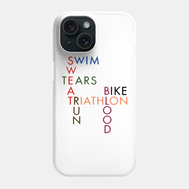 Triathlon - Blood, Sweat and Tears Phone Case by Fluffy2426