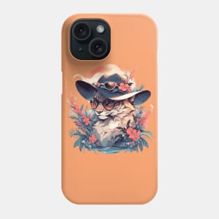 A fancy lynx ready for the summer Phone Case