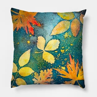 Botanical cyanotype 3 Pillow