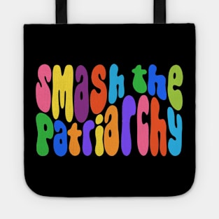 Smash The Patriarchy Rainbow Word Art Tote