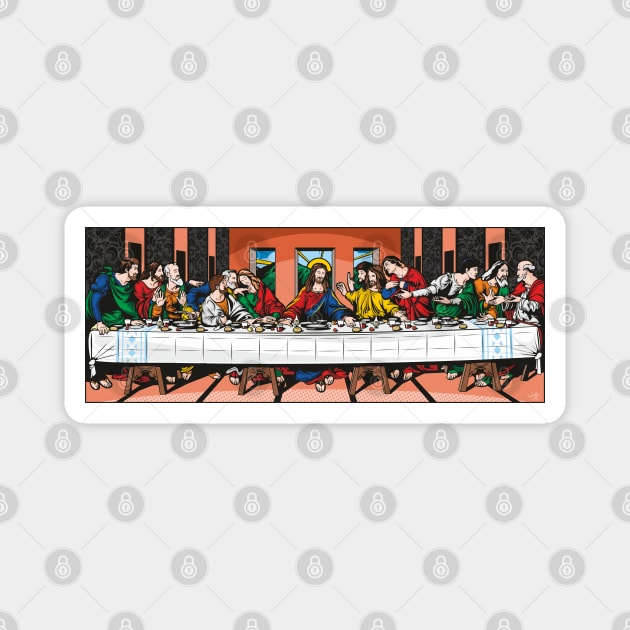 The Last Supper Magnet by Jamie Lee Art