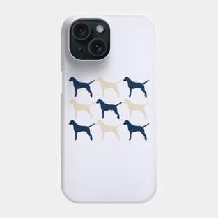 Dalmatian Dogs in Navy blue and Cream Phone Case