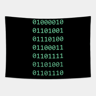 Bitcoin in binary code Tapestry