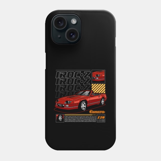 Camaro IROC-Z Convertible Phone Case by WINdesign