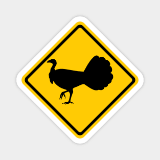 Australian Brush Turkey Road Sign Magnet