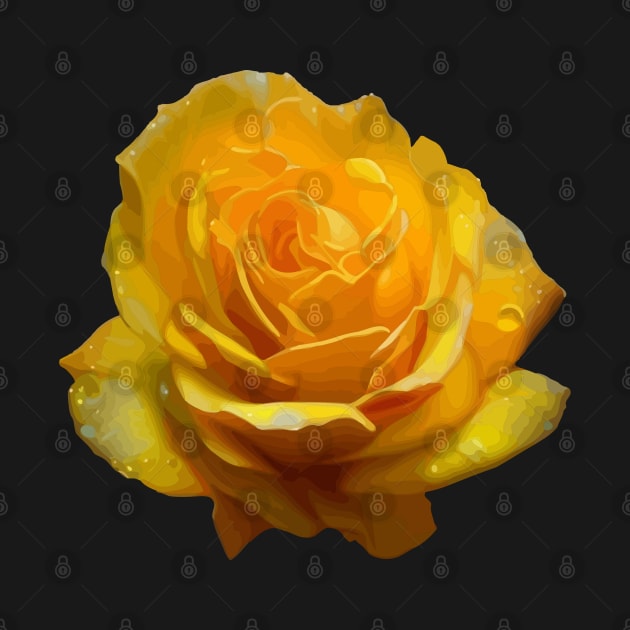 Stunningly Beautiful Yellow Rose Artistic Cut Out by taiche