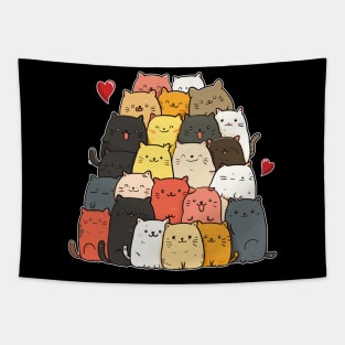 Cat Anime Merch Neko-inspired Magic Tapestry