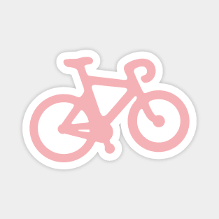 Pastel Pink Bike Magnet