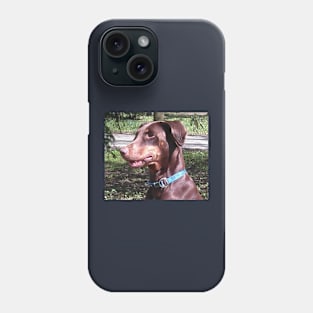 Doberman pinscher red Phone Case