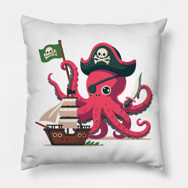 Pirate Octopus Pillow by Yopi