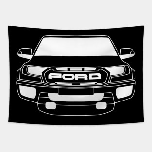 Ford Ranger Raptor White Outline Tapestry