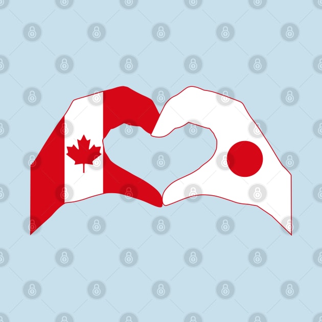 We Heart Canada & Japan Patriot Flag Series by Village Values
