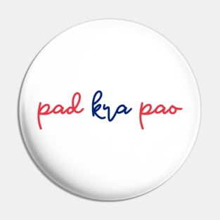 pad kra pao - Thai red and blue - Flag color Pin