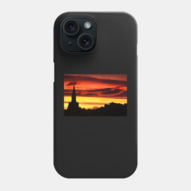 Edinburgh sunrise Phone Case by RosNapier