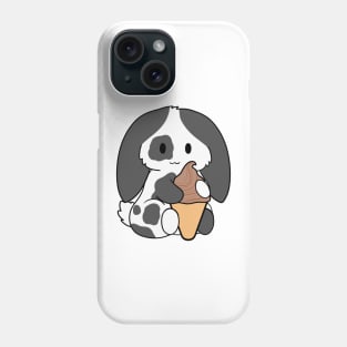 Spotted Black Bunny Ice Cream Chocolate Phone Case