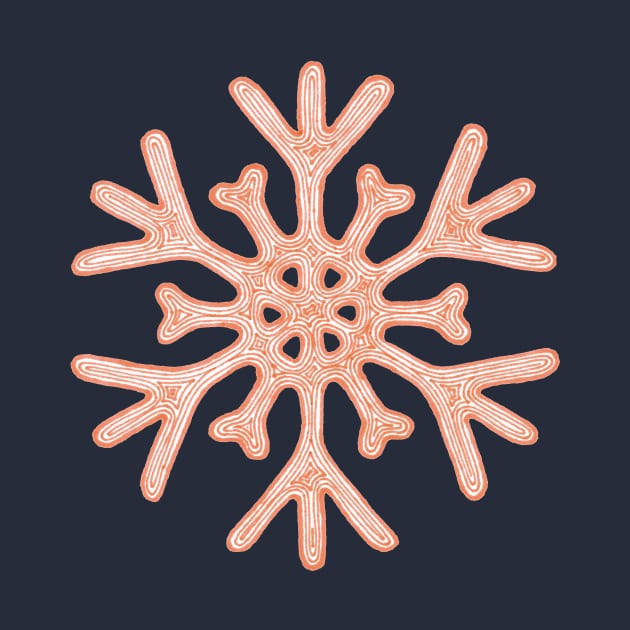 Snowflake (orange) by calenbundalas