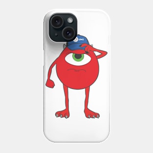 Red monster cartoon characters Phone Case