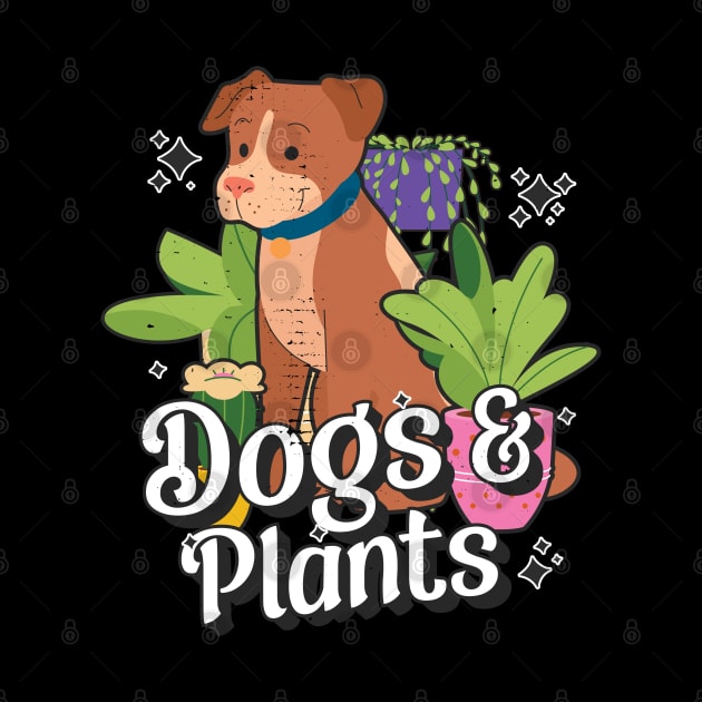 dogs and plants by ArtStopCreative