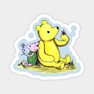 Winnie the Pooh and Piglet Magnet