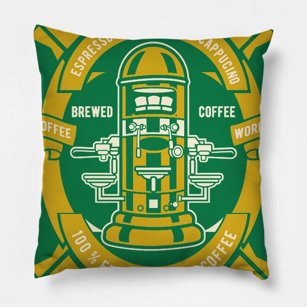 Enjoy Coffee Pillow by Cup of Tee