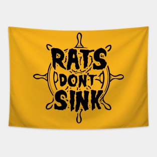 Rats Don't Sink - Helm logo Tapestry