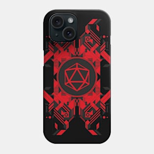 Futuristic Polyhedral D20 Dice Tabletop RPG Gaming Phone Case