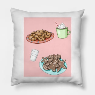 christmas cookies for santa Pillow