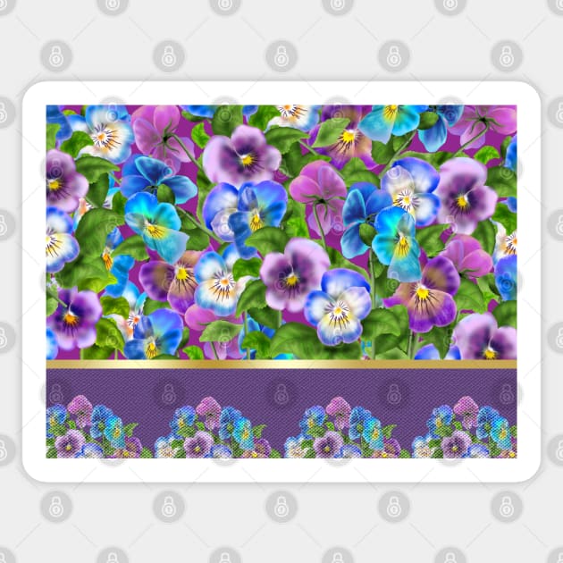 Pretty Pansy Stickers