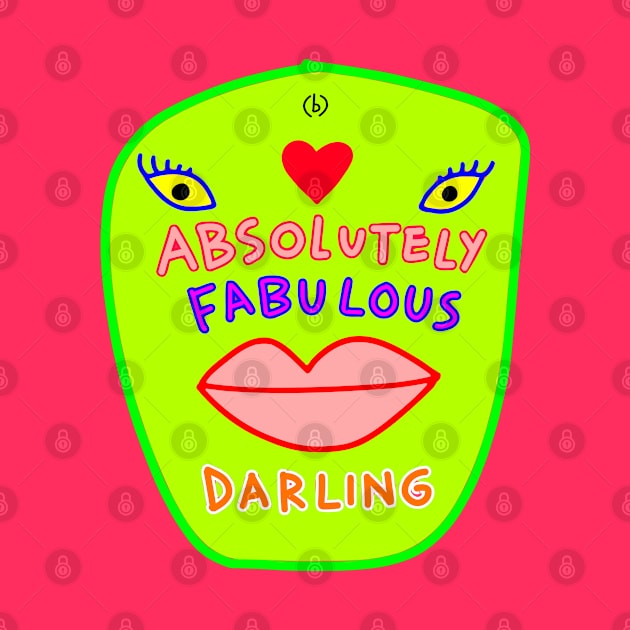 Absolutely fabulous darling green face by (b)ananartista sbuff