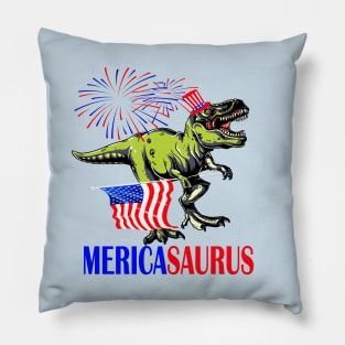 mericasaurus 4th of july independence day gift Pillow