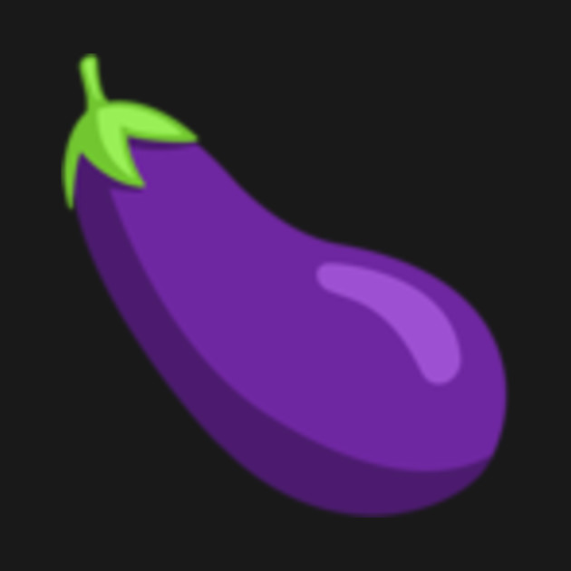 Top Right Eggplant Emoji Eggplant TShirt TeePublic