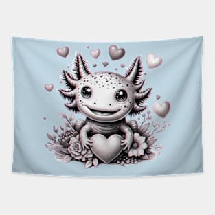 Valentine Axolotl Tapestry