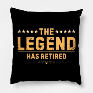 Cute Retired Art For Men Women Retiring Retiree Retirement Pillow